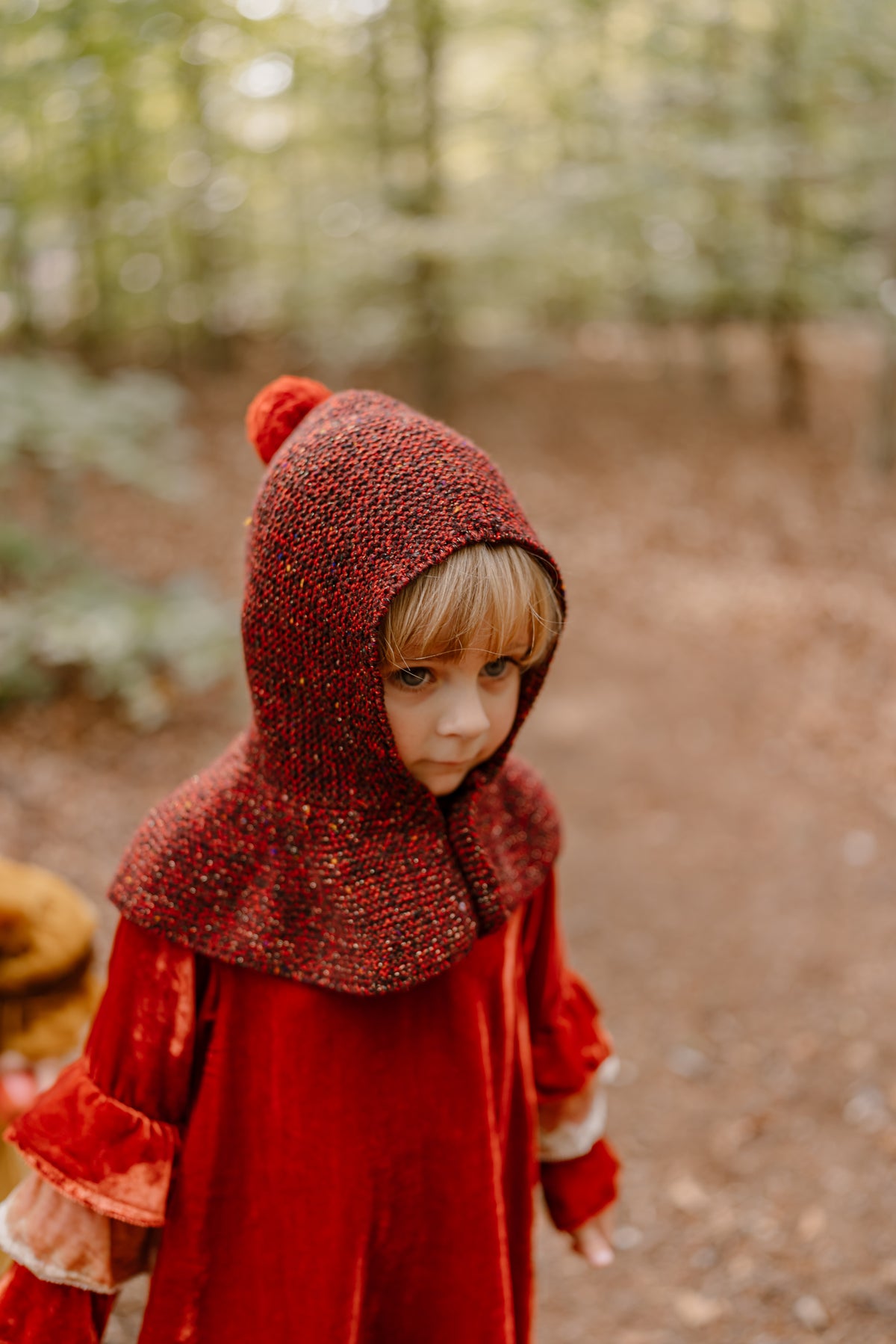 Pixie Flecked Capelet Bonnet