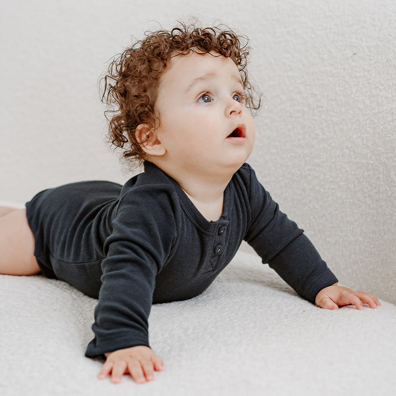 Essential Baby Jumpsuit – Long Sleeved Merino Wool Basewear