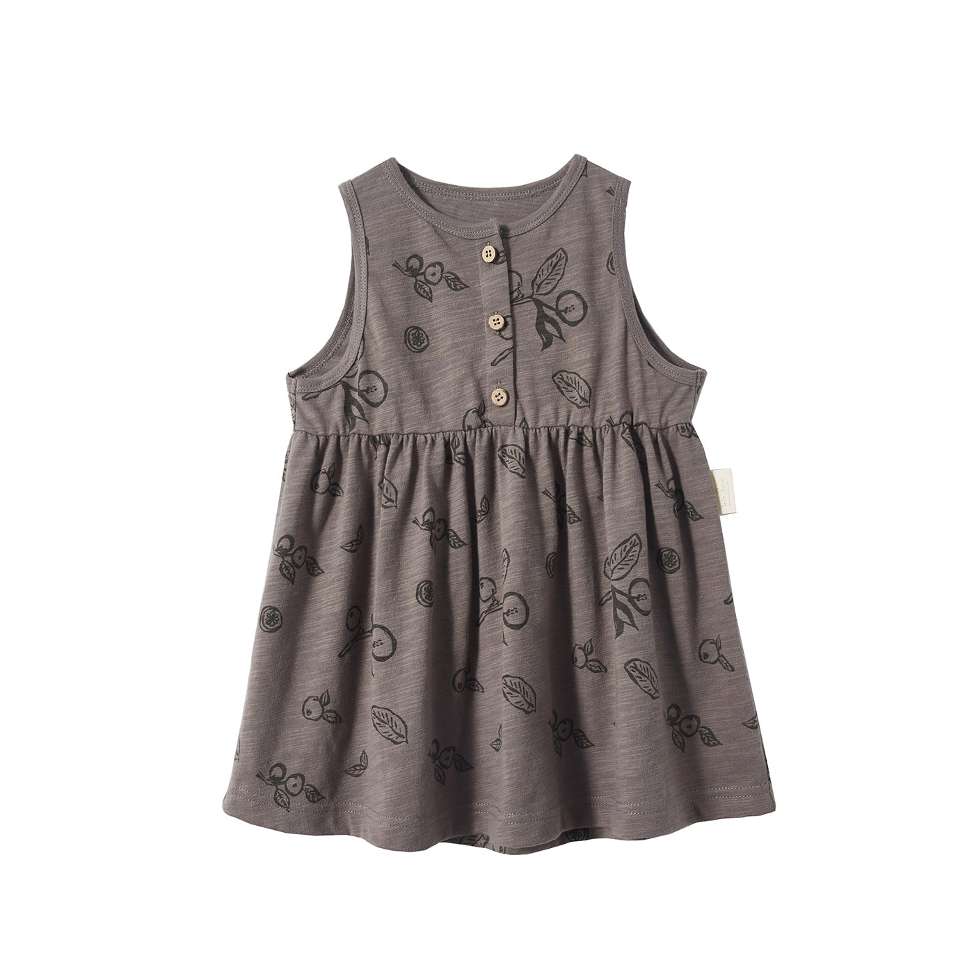 Radish Print Sleeveless Dress