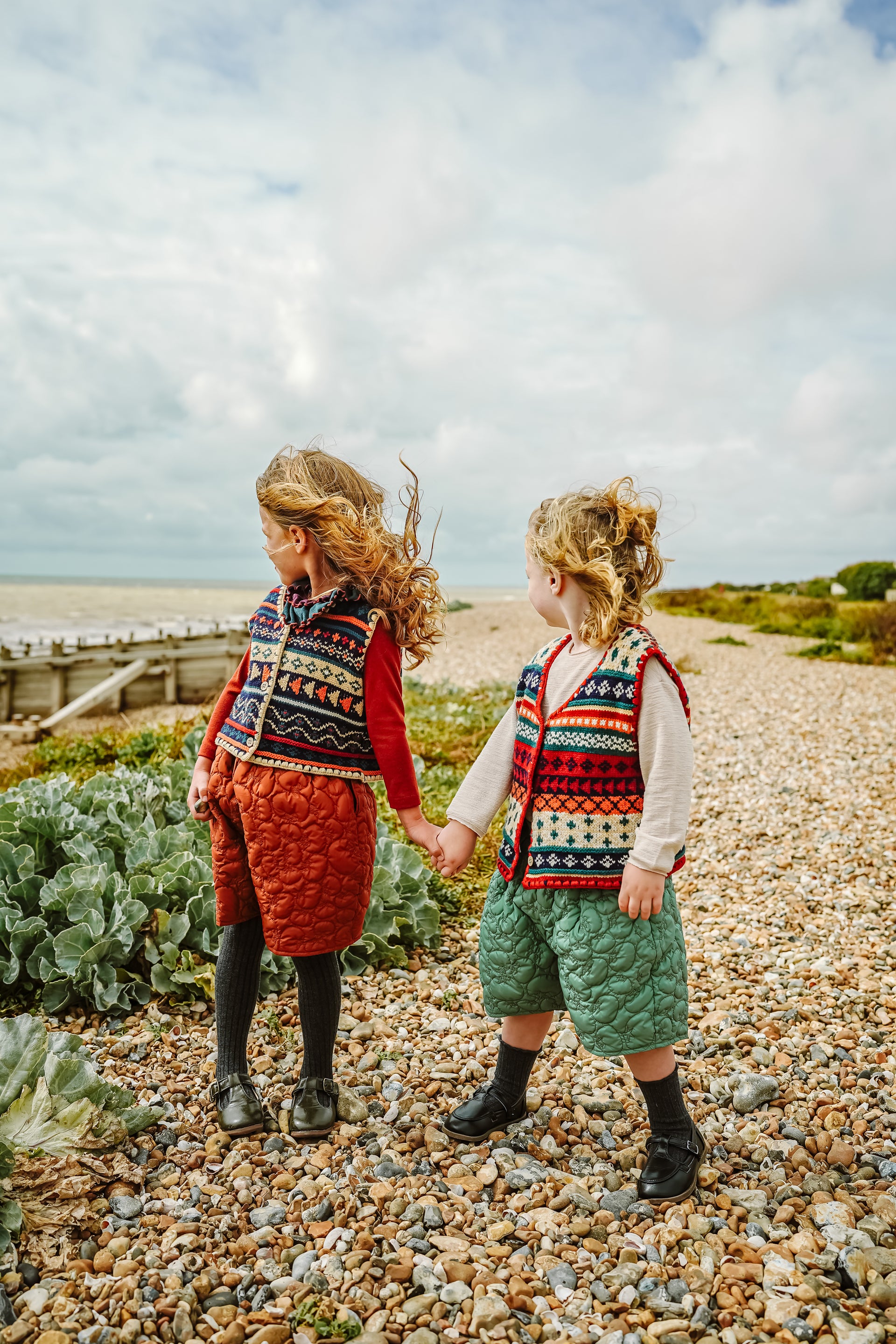 New Arrival – Retro Color Block Wool Blend Vest