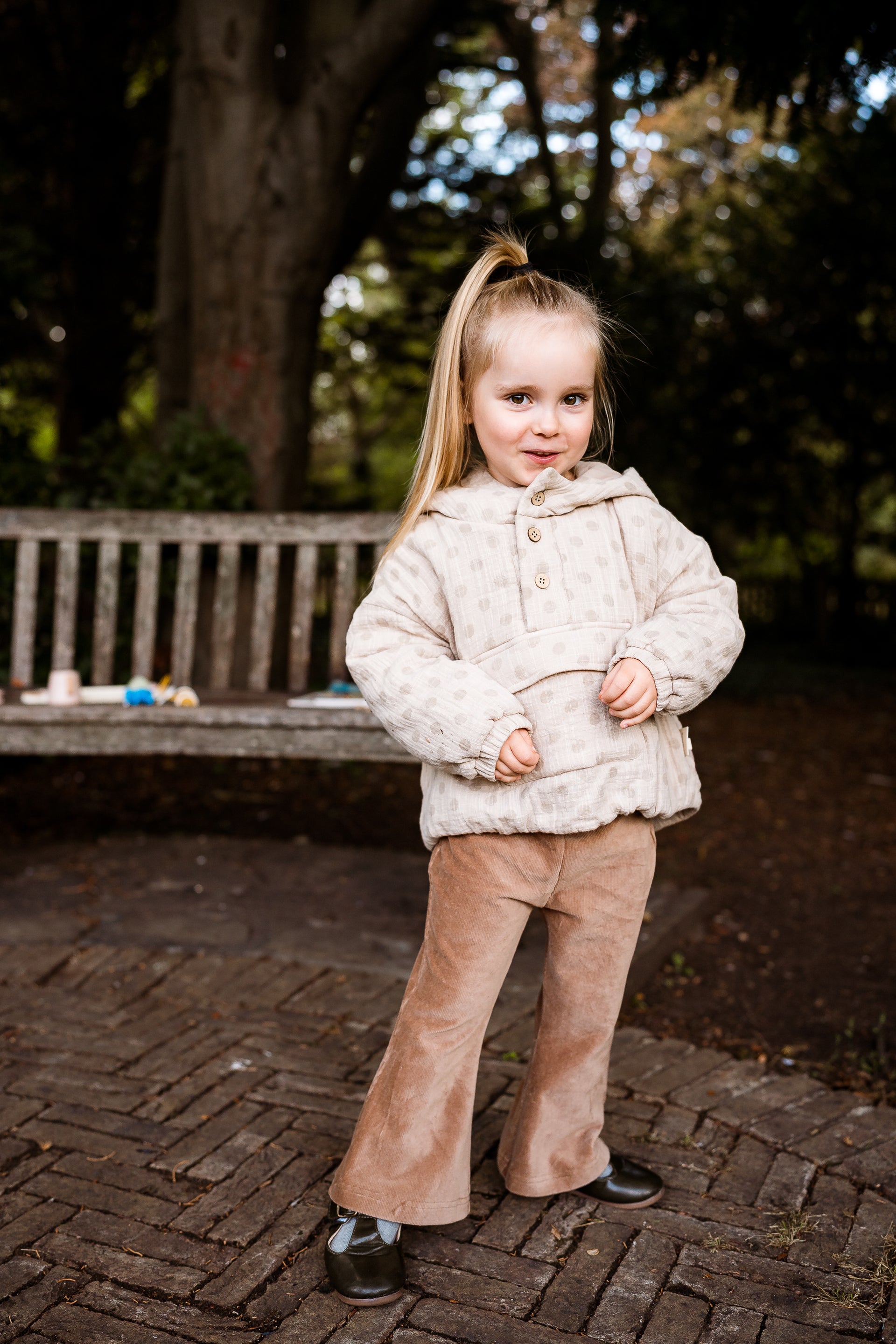 New Arrival – Polka Dot Padded Hoodie