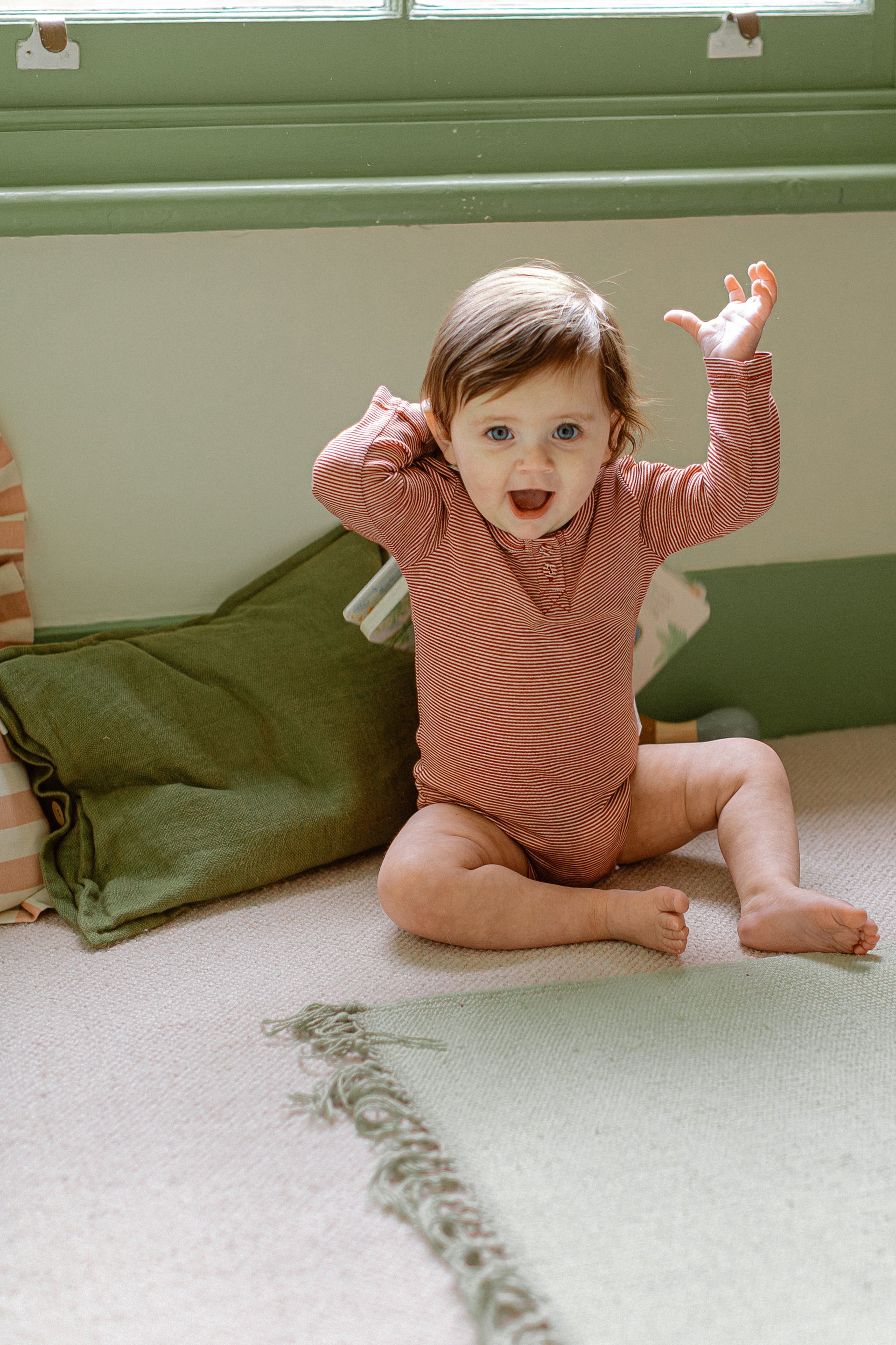 Essential Basewear – Thermo Stripe Long Sleeve Jumpsuit