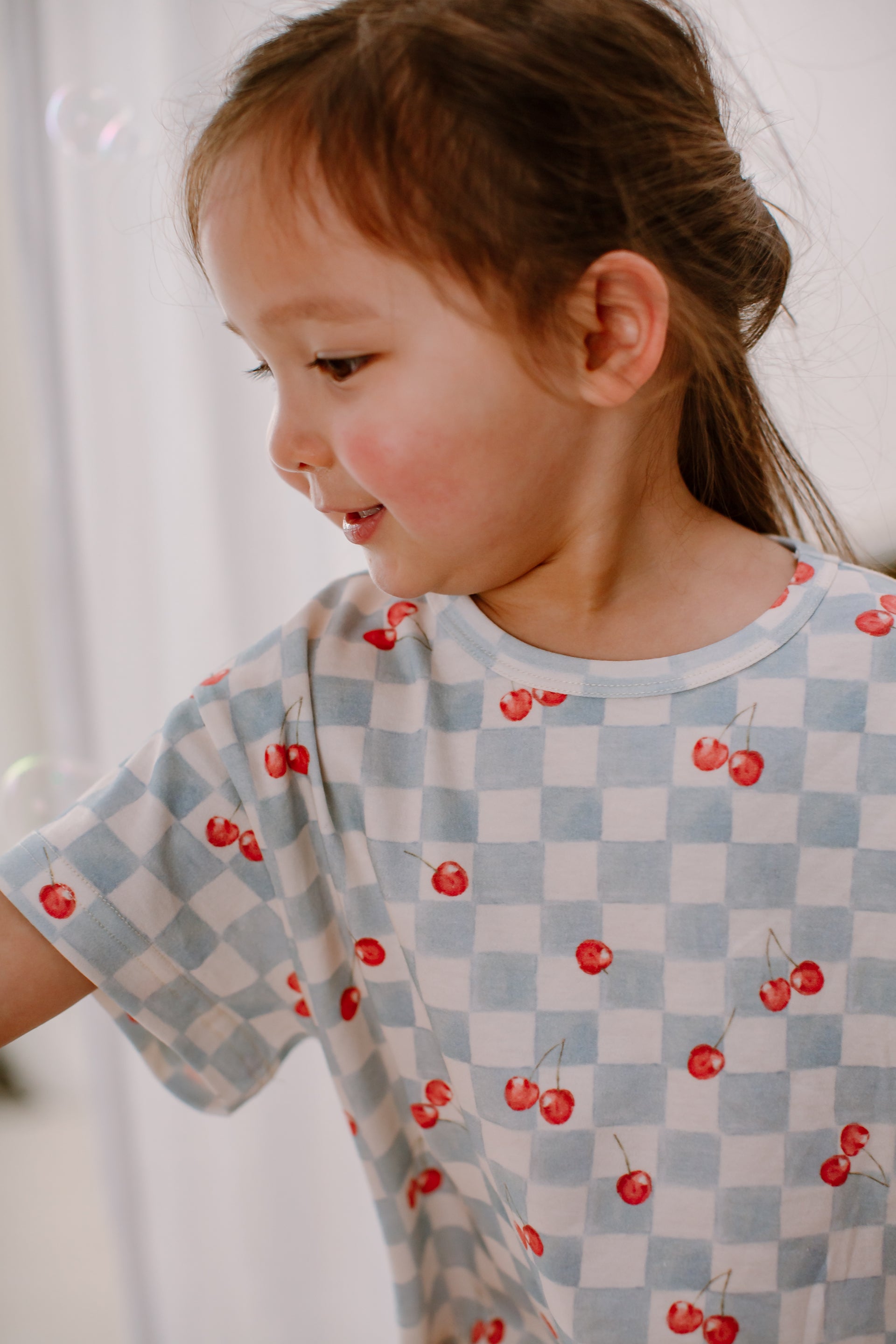 New Arrival – Cherry Checkerboard Tee