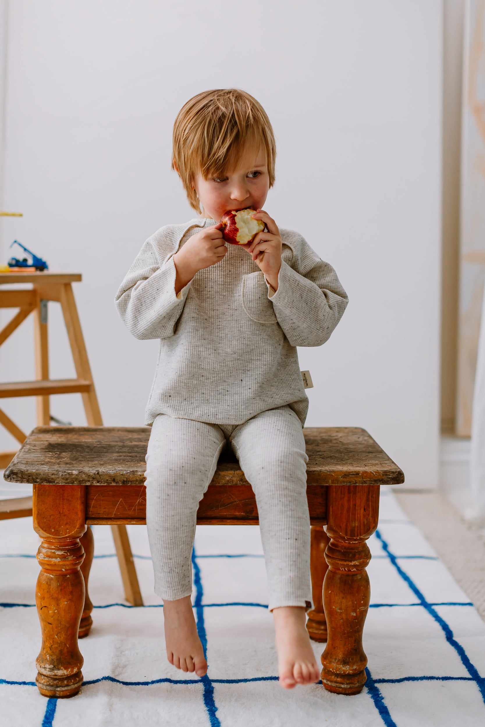 New Arrival – Dot Waffle Long Sleeve Tee & Pants Set