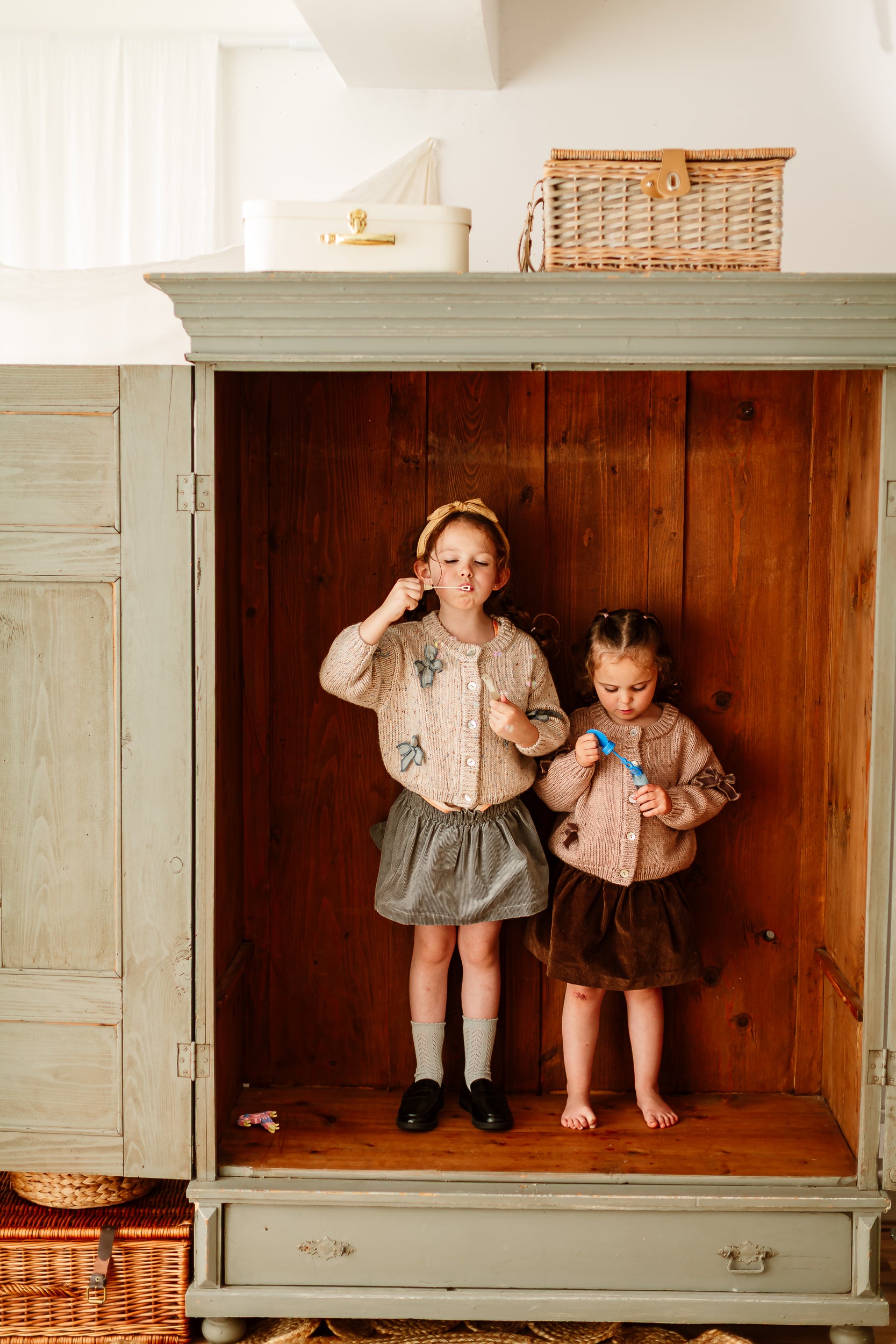 New Arrival – Bow Detail Wool Blend Cardigan