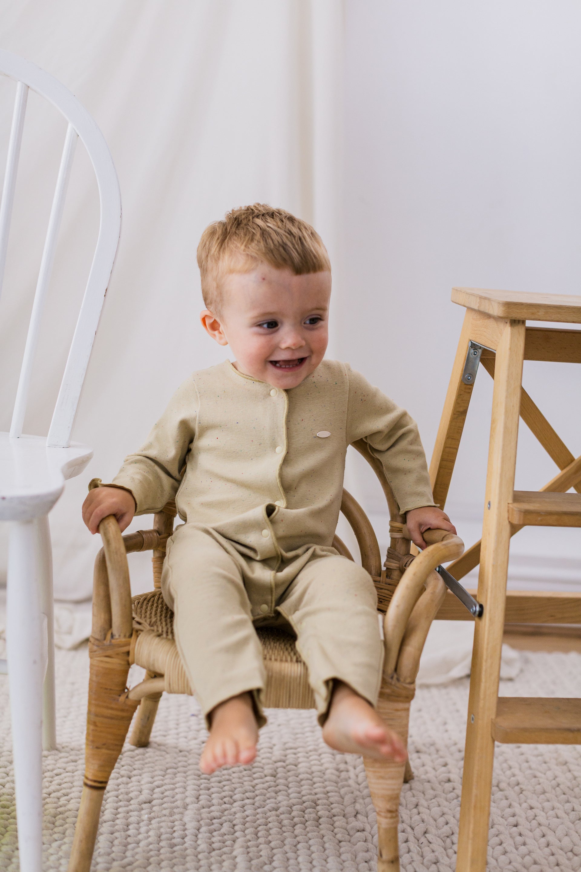 New Arrival – Baby Cotton Speckled Jumpsuit