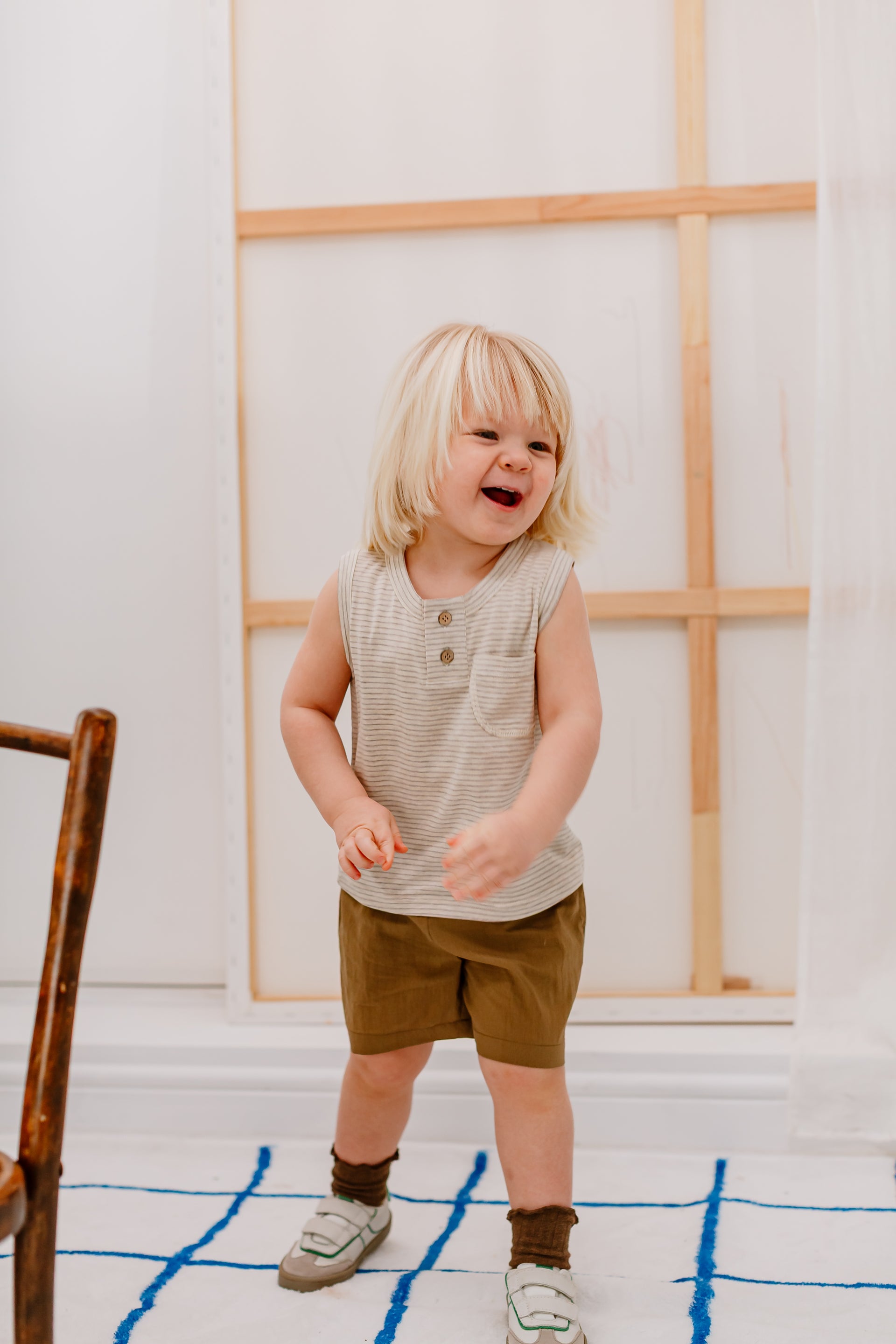New Arrival – Sustainable Stripe Henley Tank