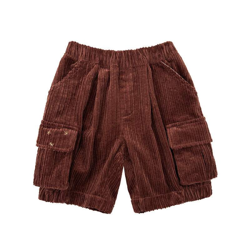 New Arrival – Retro Corduroy Cargo Shorts