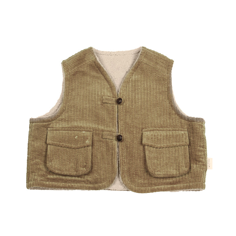 100% Cotton Corduroy Vest