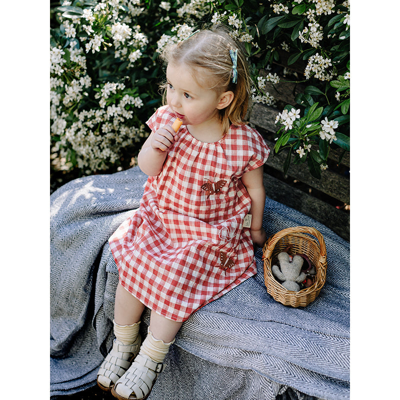 Plaid Cotton Sleeveless Dress