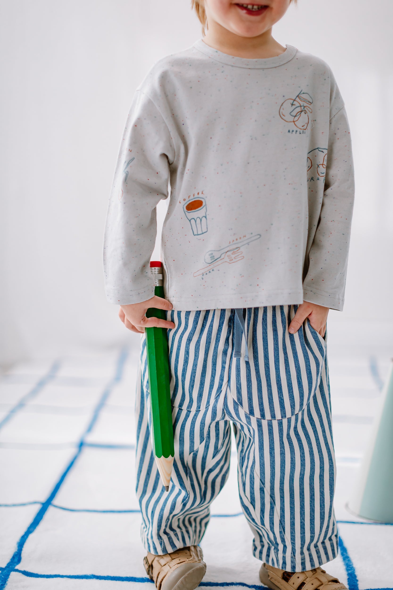 New Arrival – Stripe Denim Pants