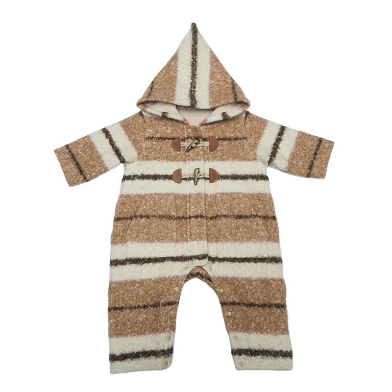New Arrival – Hooded Sherpa Stripe Jumpsuit