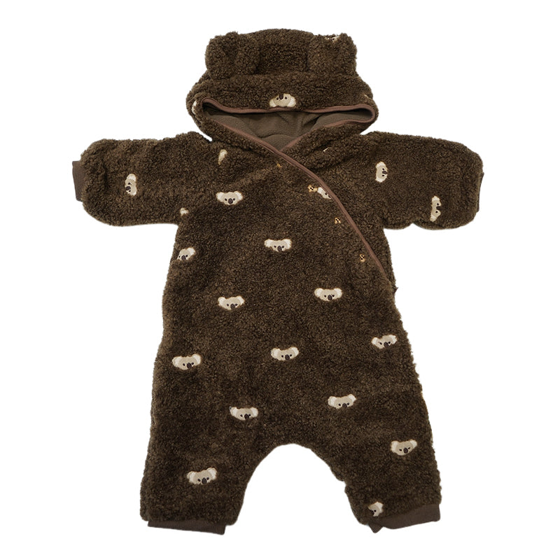 New Arrival – Koala Hooded Baby Sherpa Jumpsuit