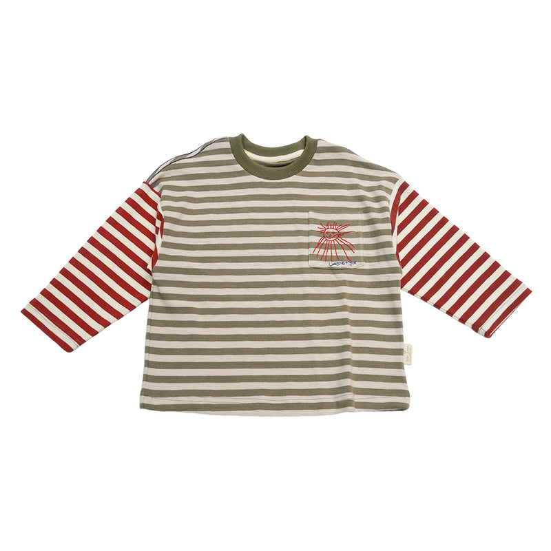 New Arrival – Oversized Striped Cotton Long Sleeve Tee