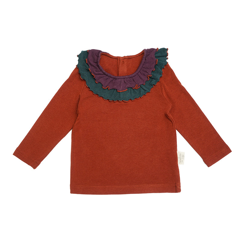 New Arrival – Colorblock Wool Blend Long Sleeve Tee