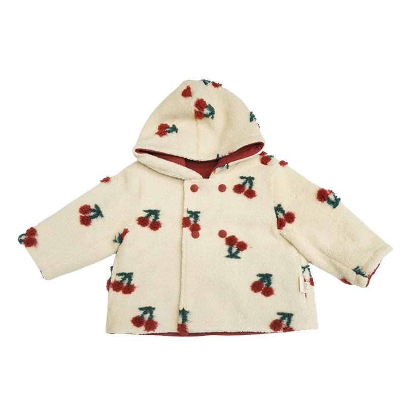 New Arrival – Cherry Sherpa Hooded Jacket