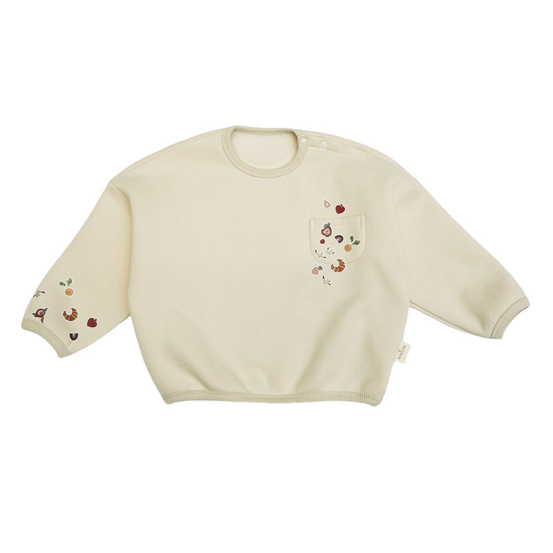 New Arrival – Playful Patch Fleece Sweatshirt & Bottom Set