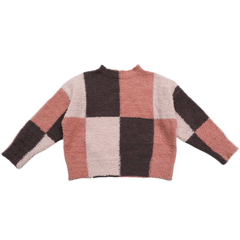 New Arrival – Checkered Microfleece pullover