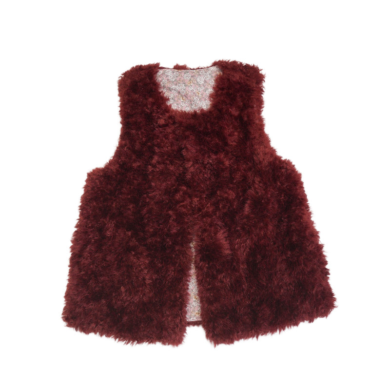 Mid Length Faux Fur Vest