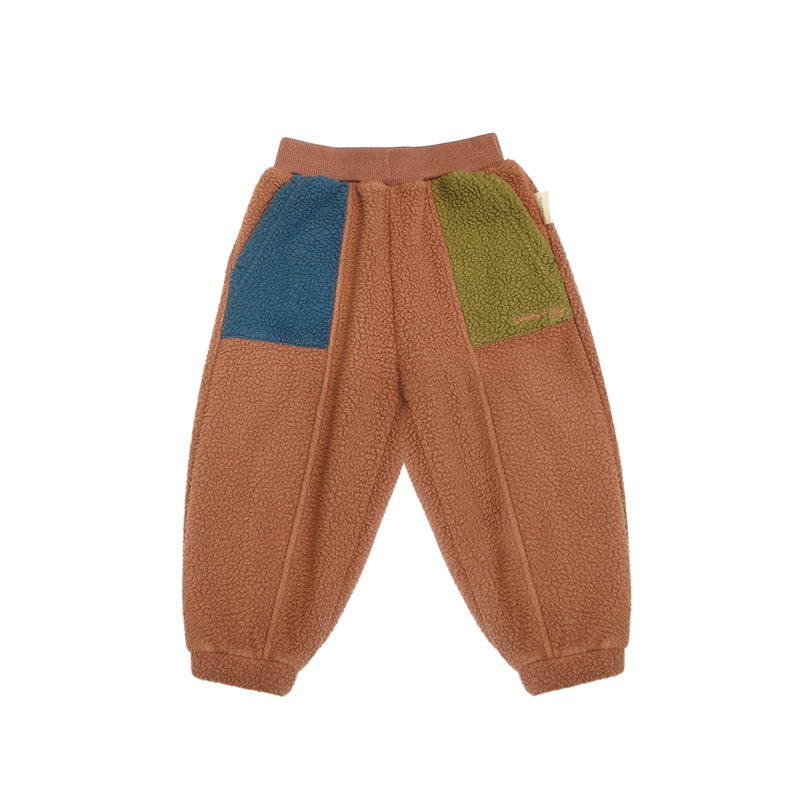 New Arrival – Loose Fit Colorblock Fleece Pants