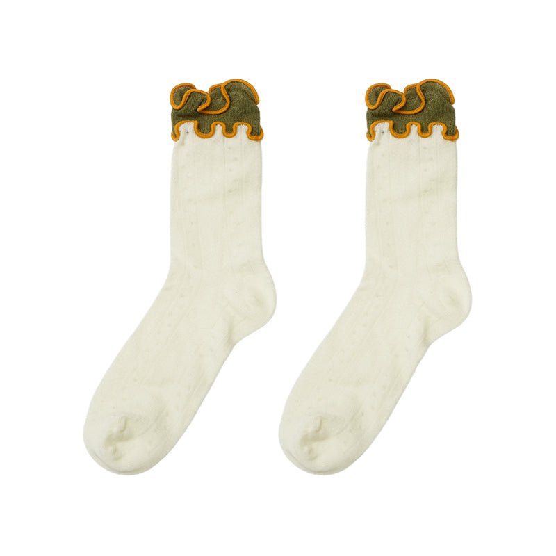 Lettuce Edge Slouchy Socks