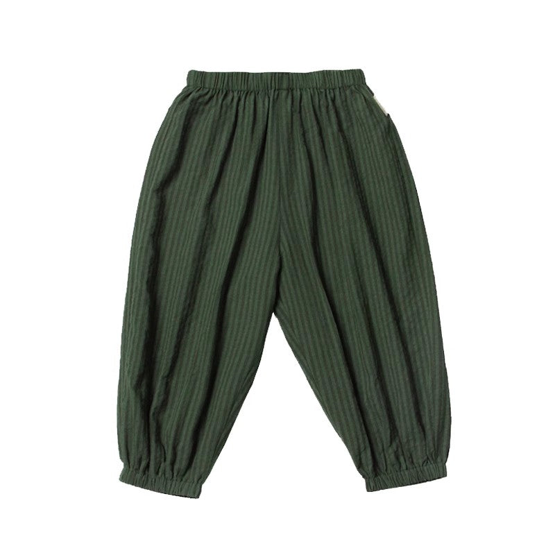 Breathable Lightweight Stripe Lantern Pants