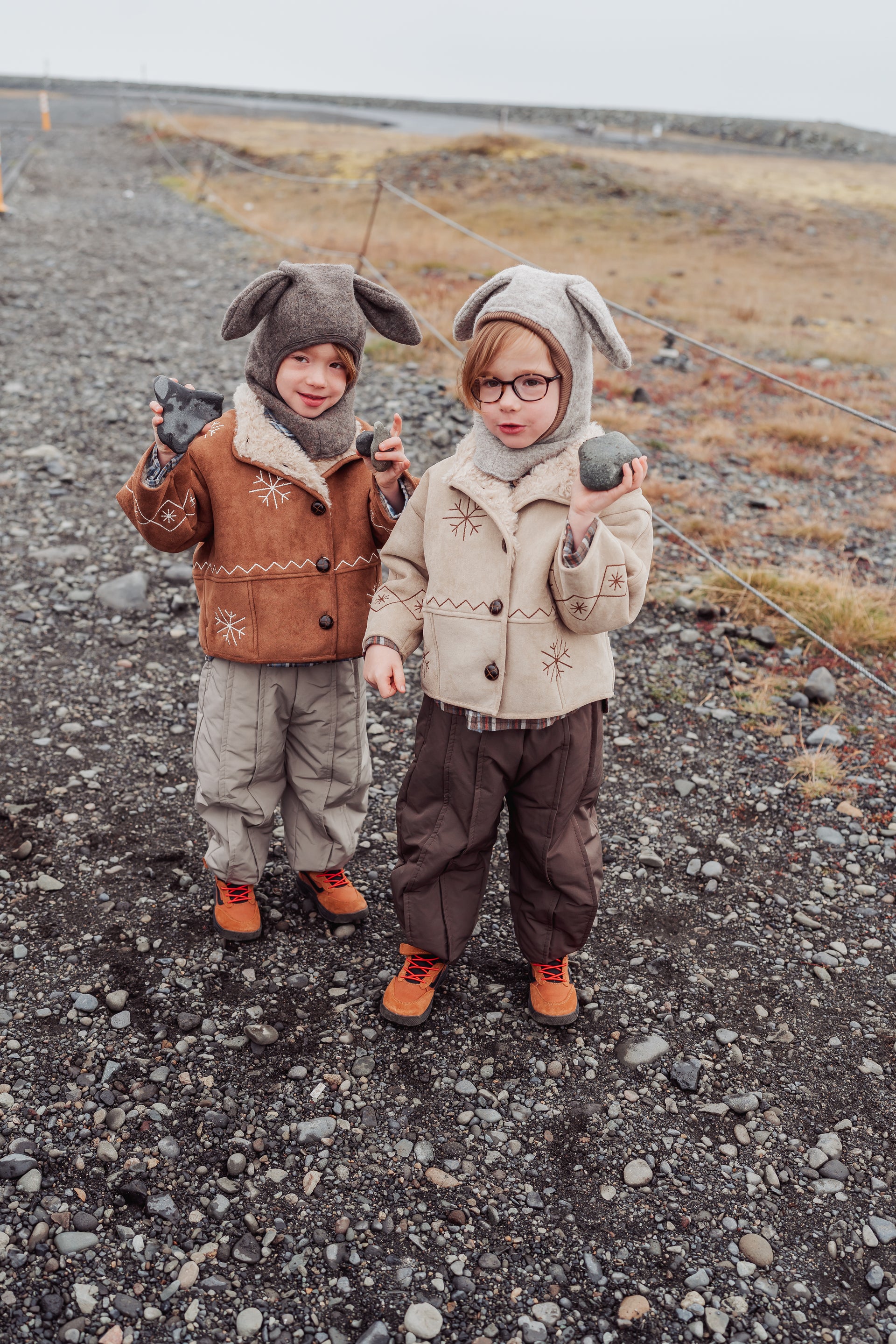 New Arrival – Suede Sherpa Fleece Snowflake Jacket