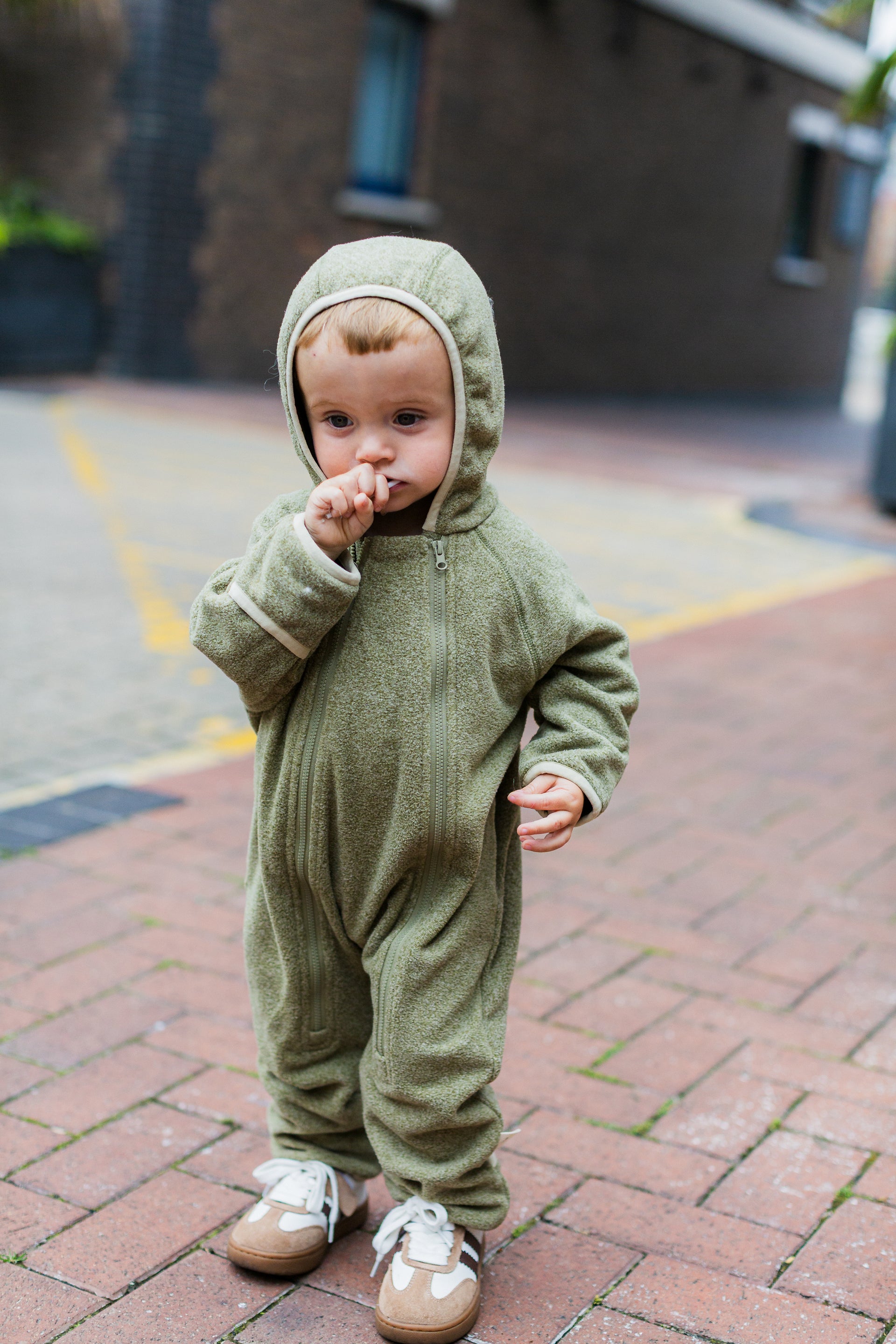 Cozy Fleece Zip Up Baby Jumpsuit