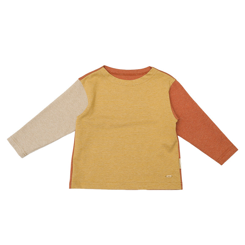 New Arrival – Colorblock Cotton Long Sleeve Tee