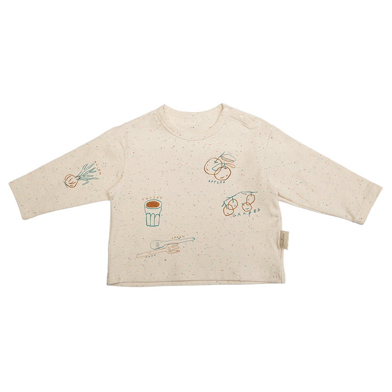 New Arrival – Hand Drawn Print Long Sleeve Tee