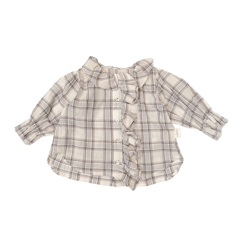 New Arrival –  Ruffle Collar Cotton Blouse