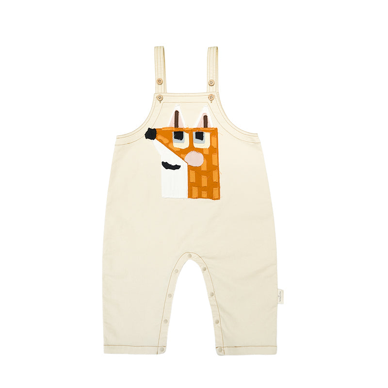 New Arrival – Playful Animal Appliqué Overalls