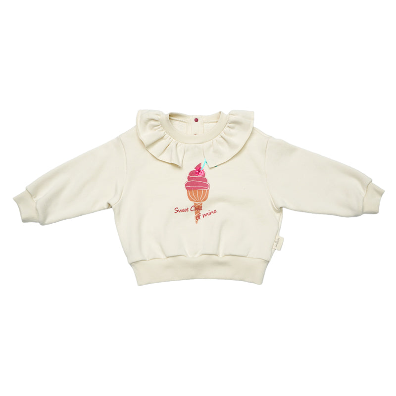 New Arrival – Soft Touch Petal Collar Fleece Pullover