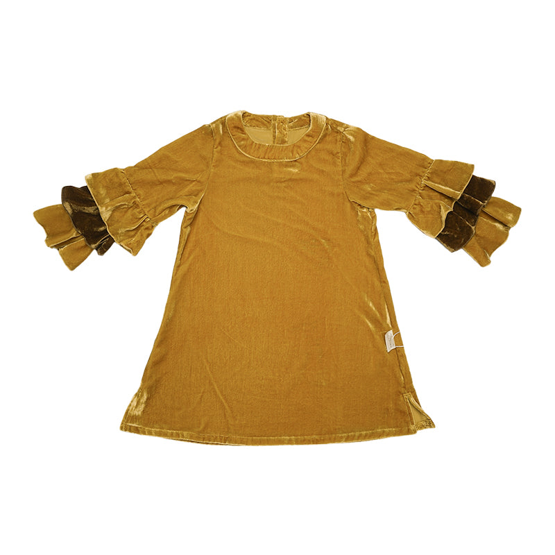 New Arrival – Velvet Flutter Cuff Dress