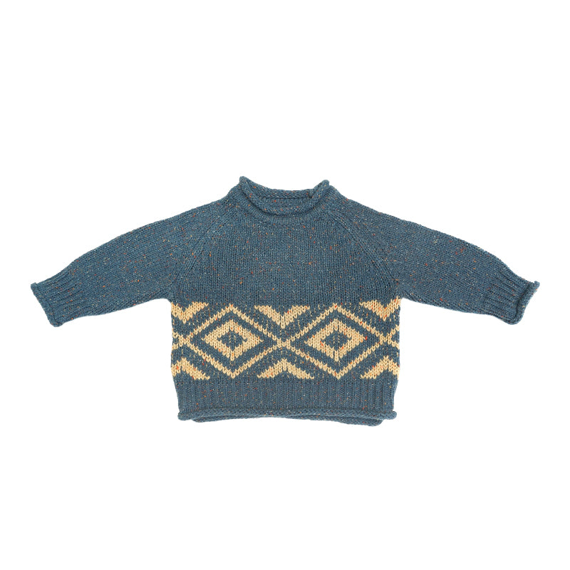 New Arrival – Woodland Argyle Flecked Wool Sweater