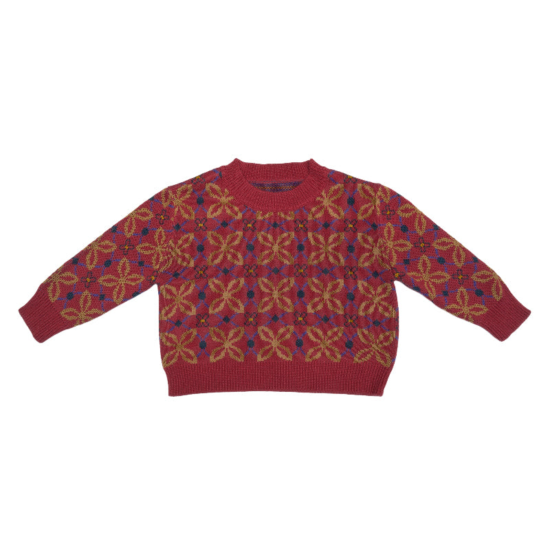 New Arrival – Lucky Clover Cotton Jacquard Sweater