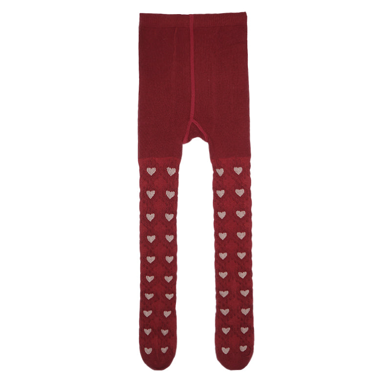 Little Hearts Jacquard Tights