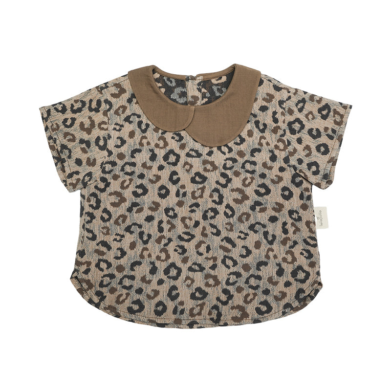 New Arrival – Leopard Petal Collar Top