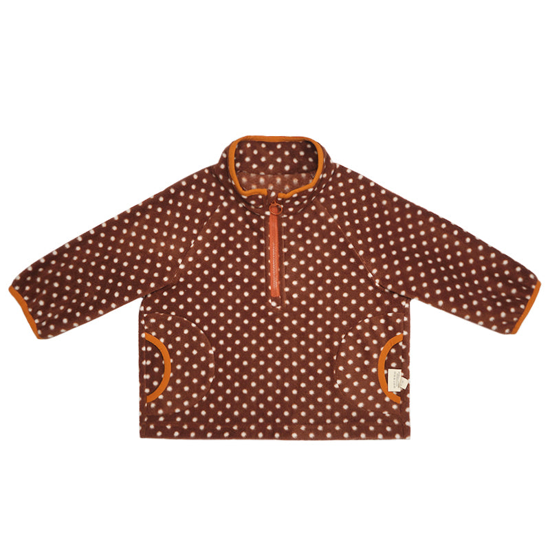 New Arrival – Retro Dot Polar Fleece Half-Zip Pullover