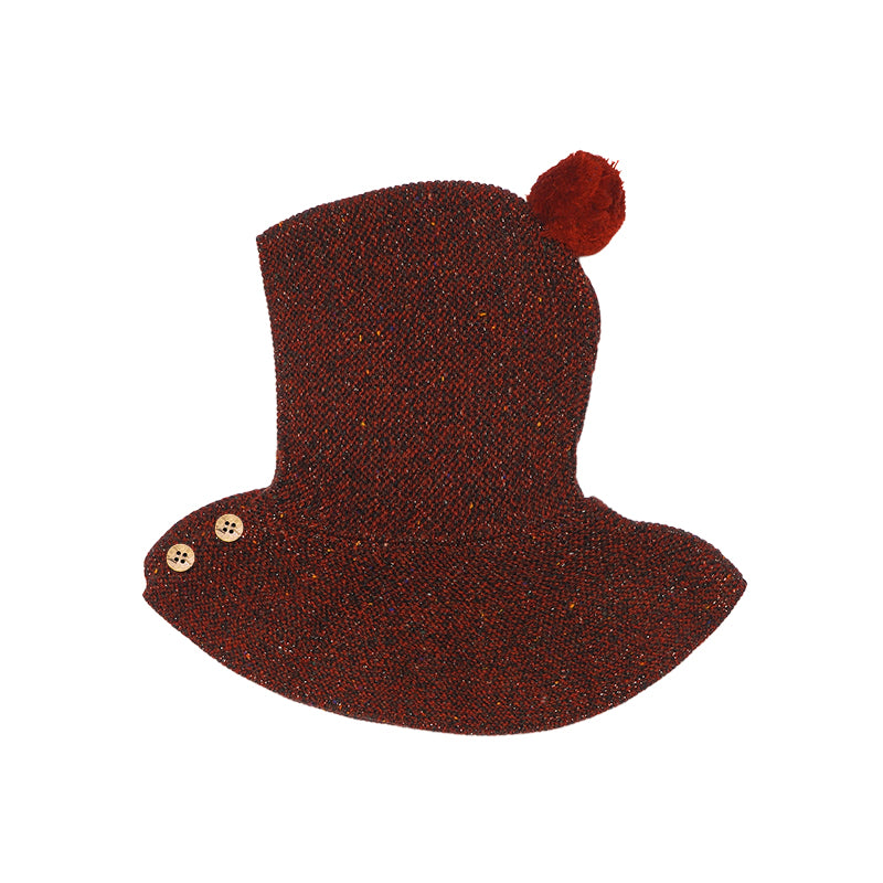 Pixie Flecked Capelet Bonnet