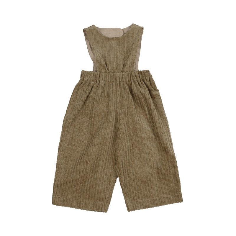 Corduroy Straight Leg Overalls