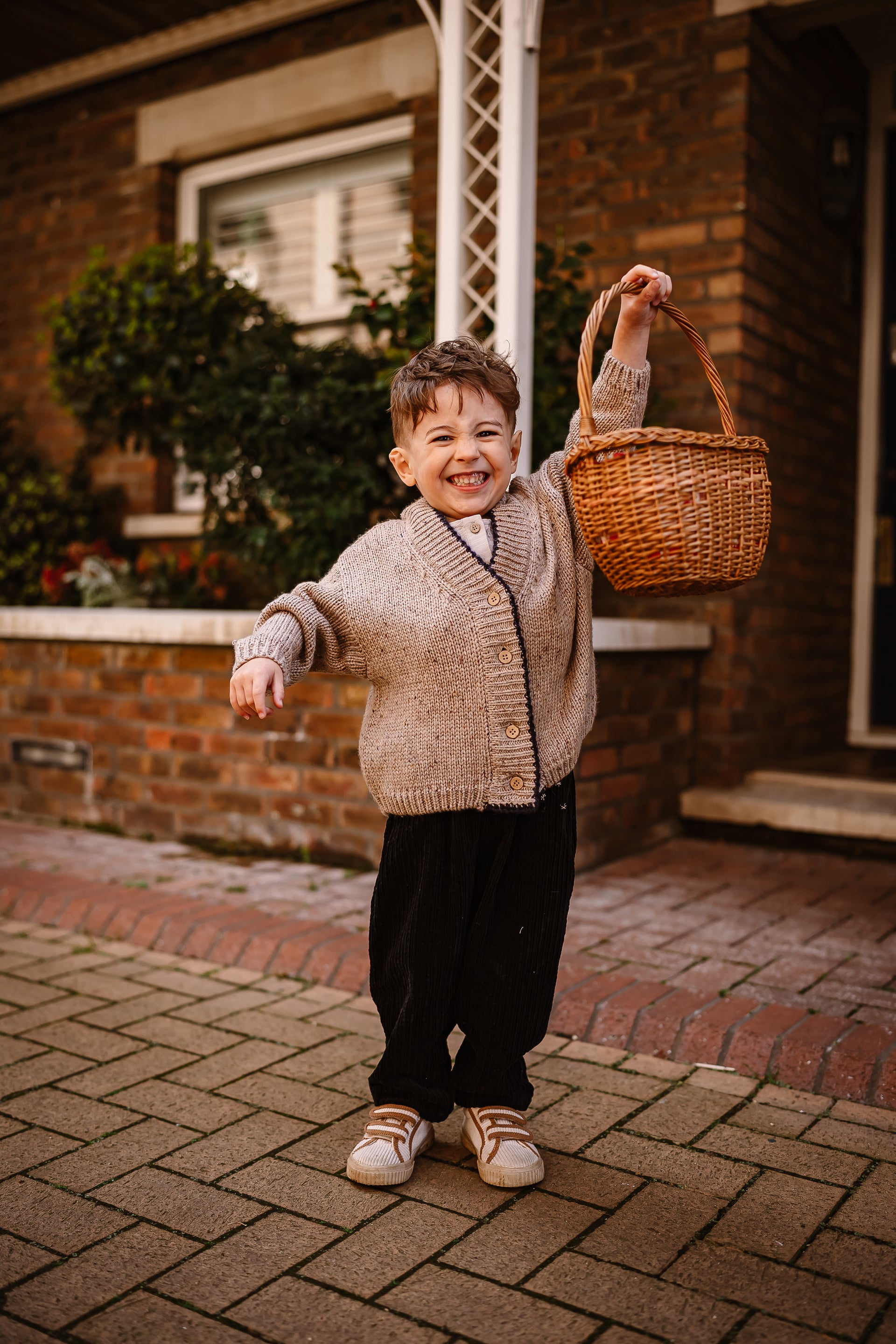 New Arrival – Flecked Wool Blend Knit Cardigan