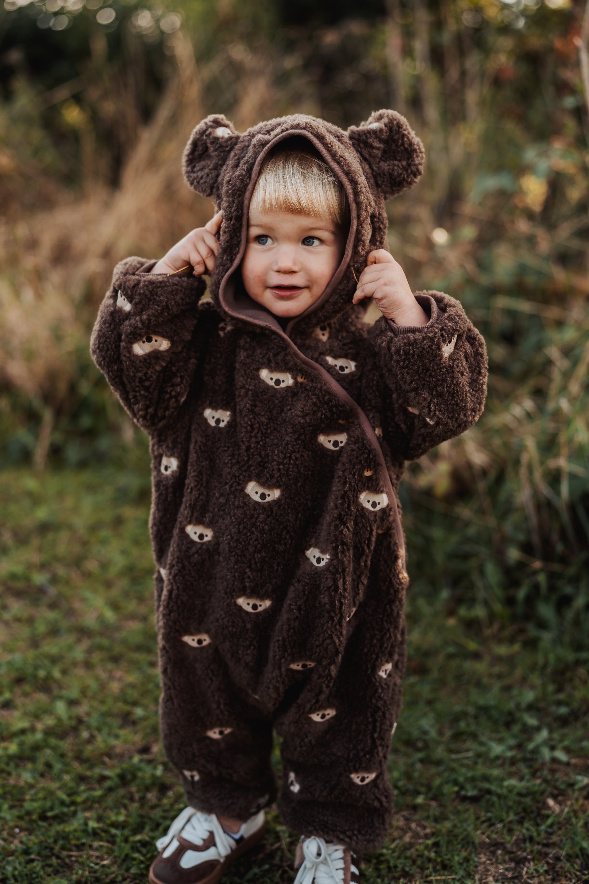 New Arrival – Koala Hooded Baby Sherpa Jumpsuit