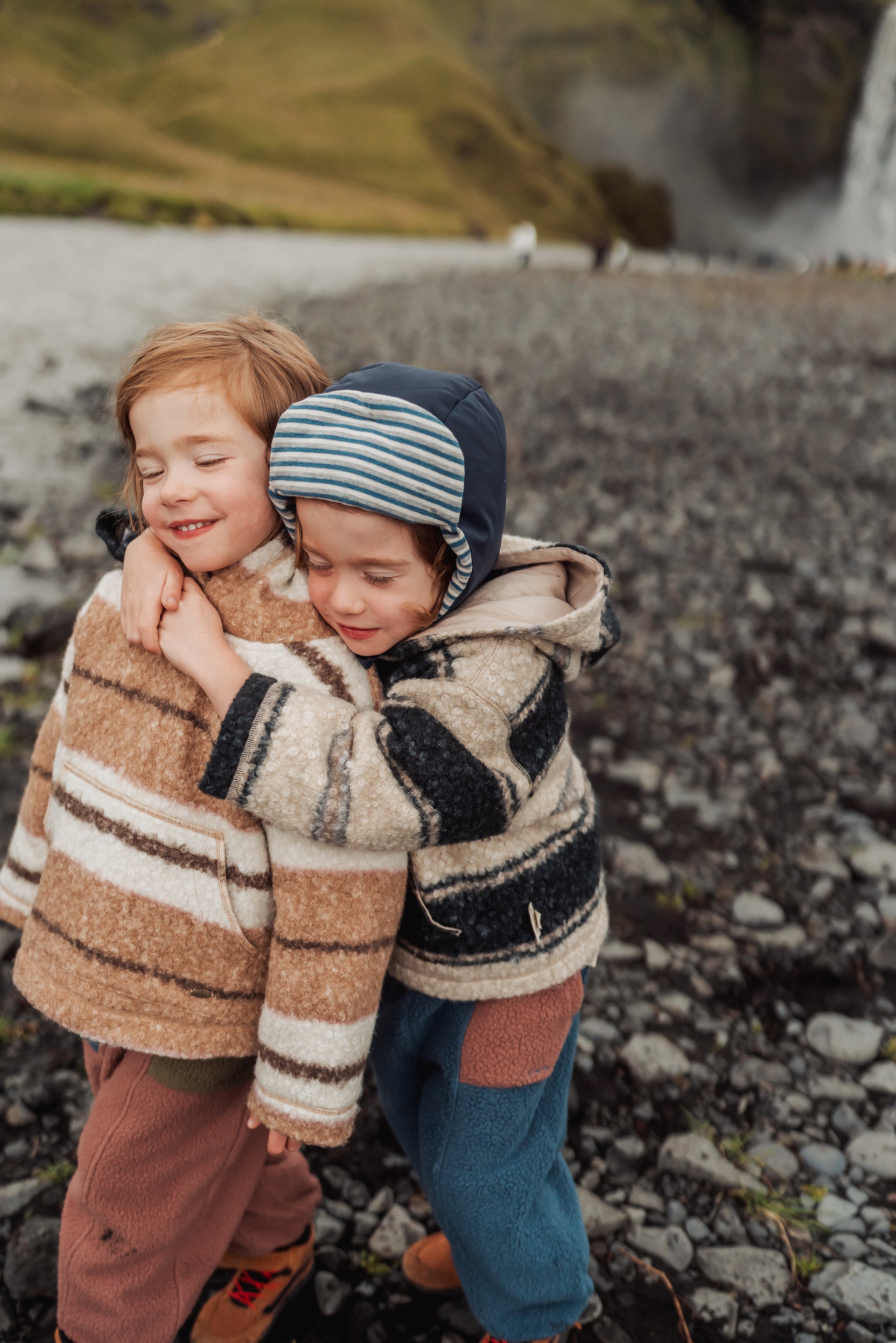 New Arrival – Hooded Sherpa Stripe Sweatshirt