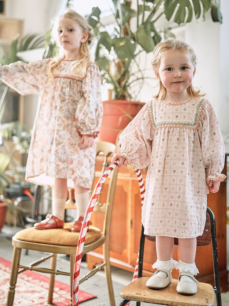 Sweet Pastoral Print Dress