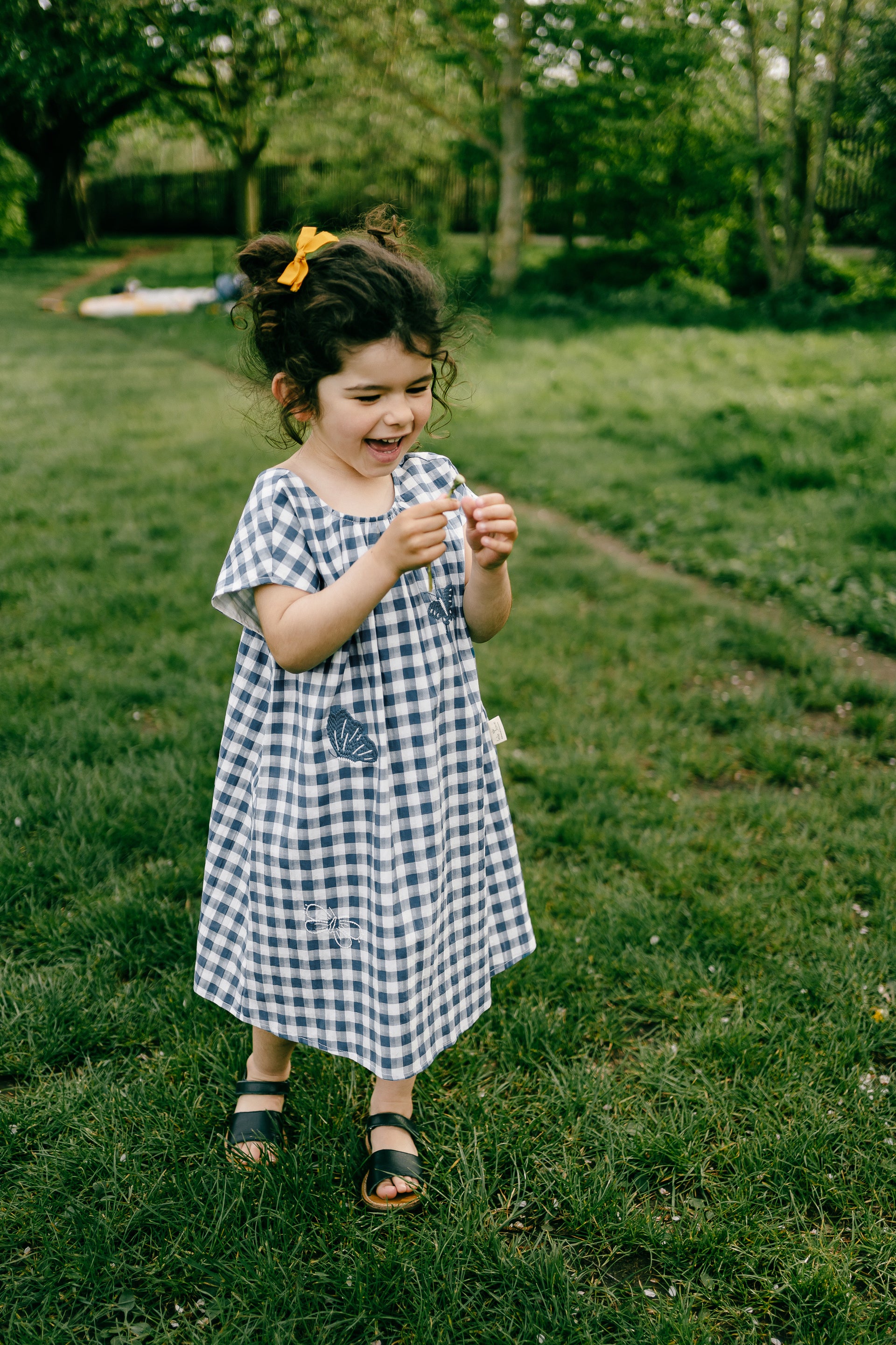 Plaid Cotton Sleeveless Dress