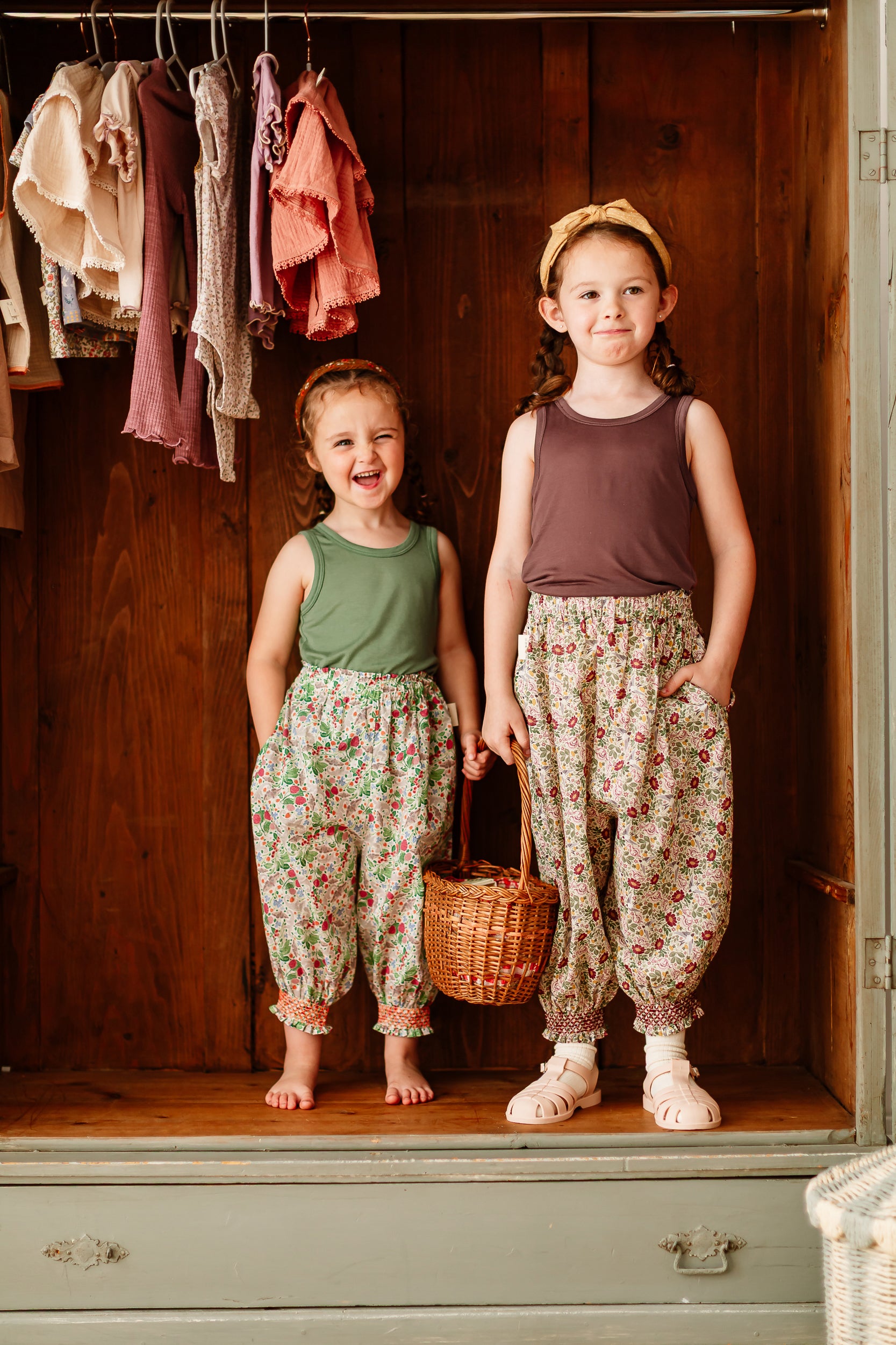 New Arrival – Lightweight Cotton Floral Lantern Pants
