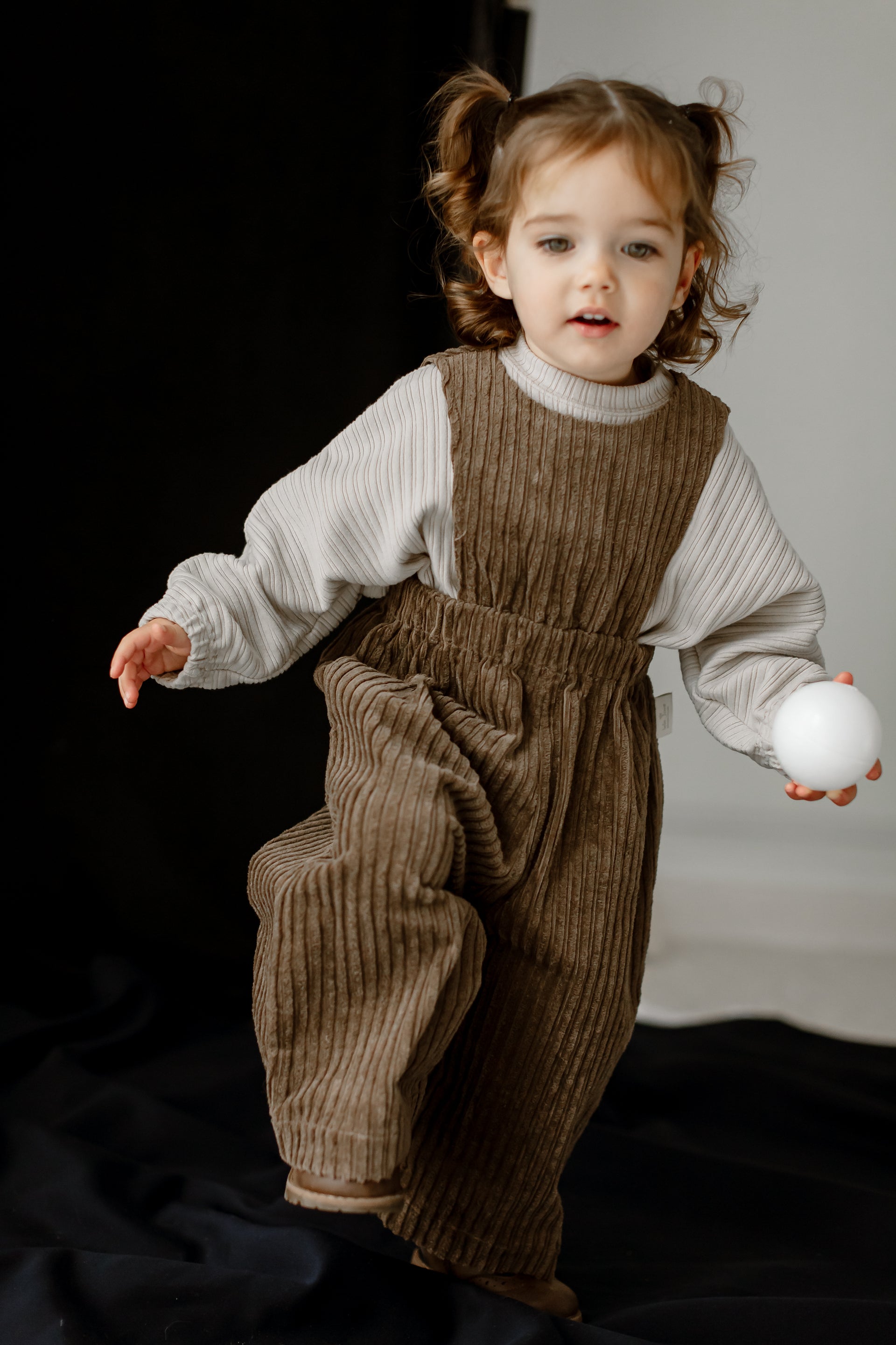 Corduroy Straight Leg Overalls