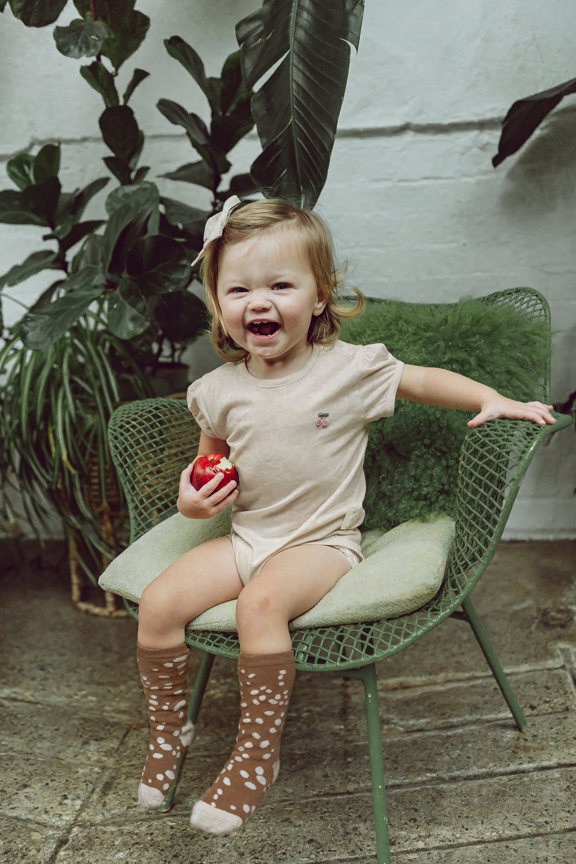 Little Cherry Puff Short Sleeve Jumpsuit