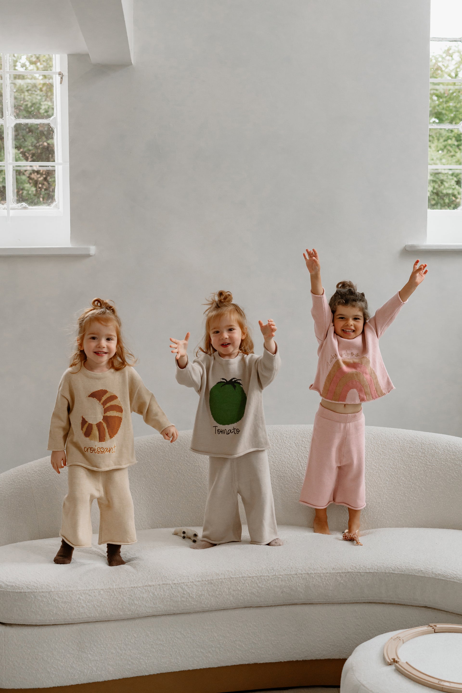 Pullover Knit Set with Assorted Fun Patterns